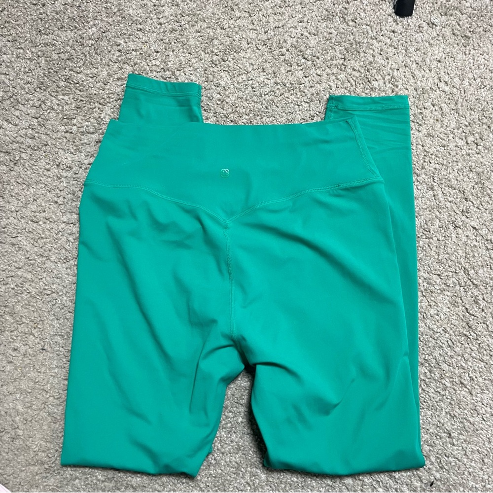 Comfrt core leggings aqua like new